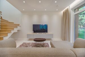 salon w stylu minimalistycznym